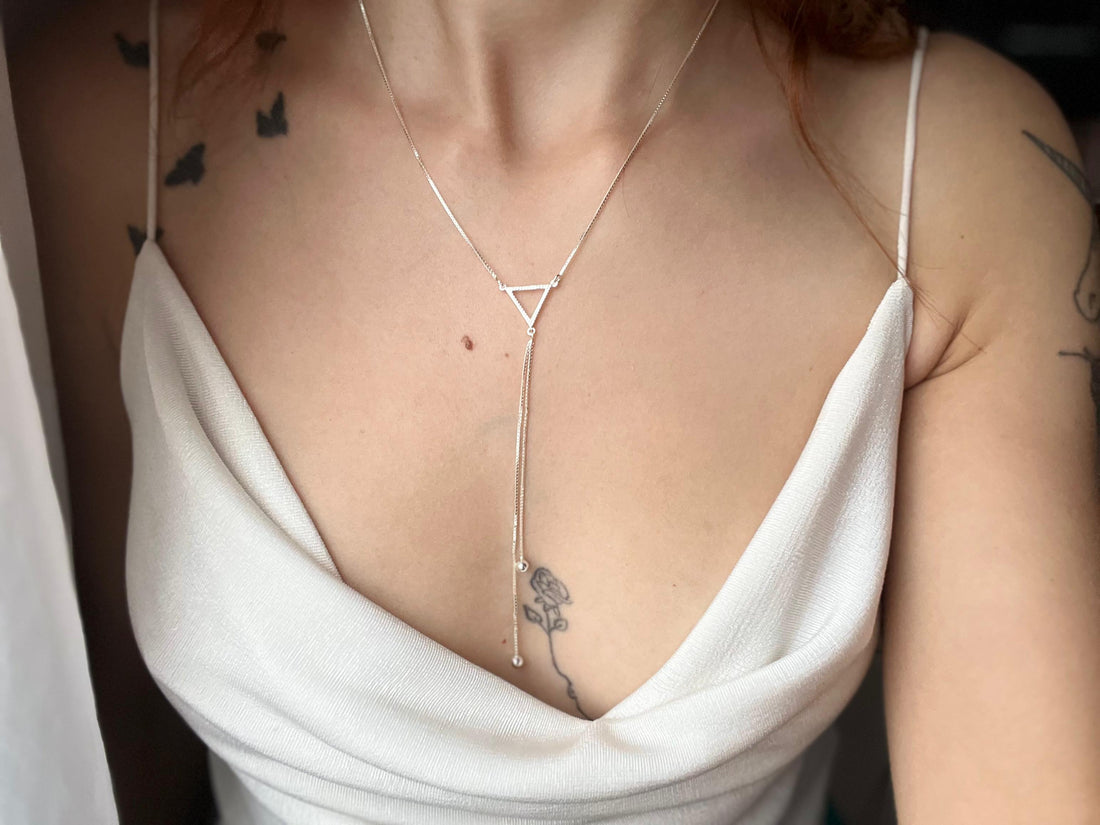 COLAR DE PRATA 925 - PINGENTE CRAVEJADO