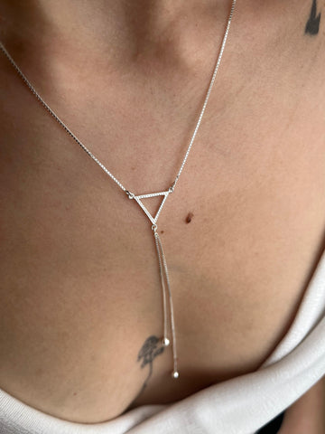 COLAR DE PRATA 925 - PINGENTE CRAVEJADO